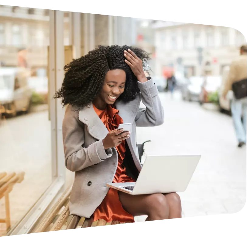 Woman excited to work with MSM Managing Solutions