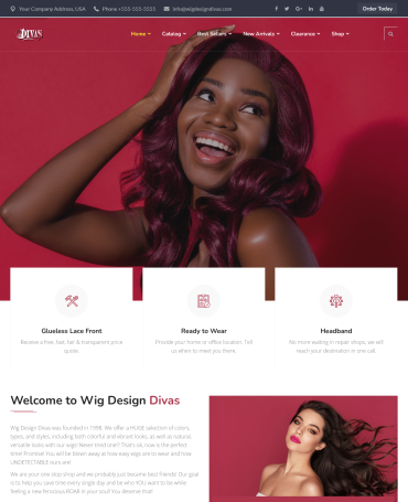 Wig Design Divas Website