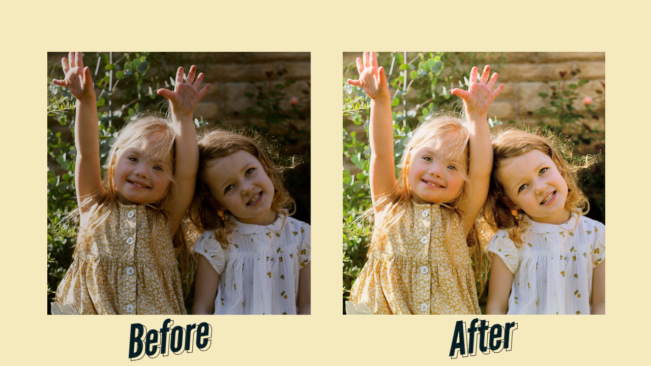 Photo Editing Before & After